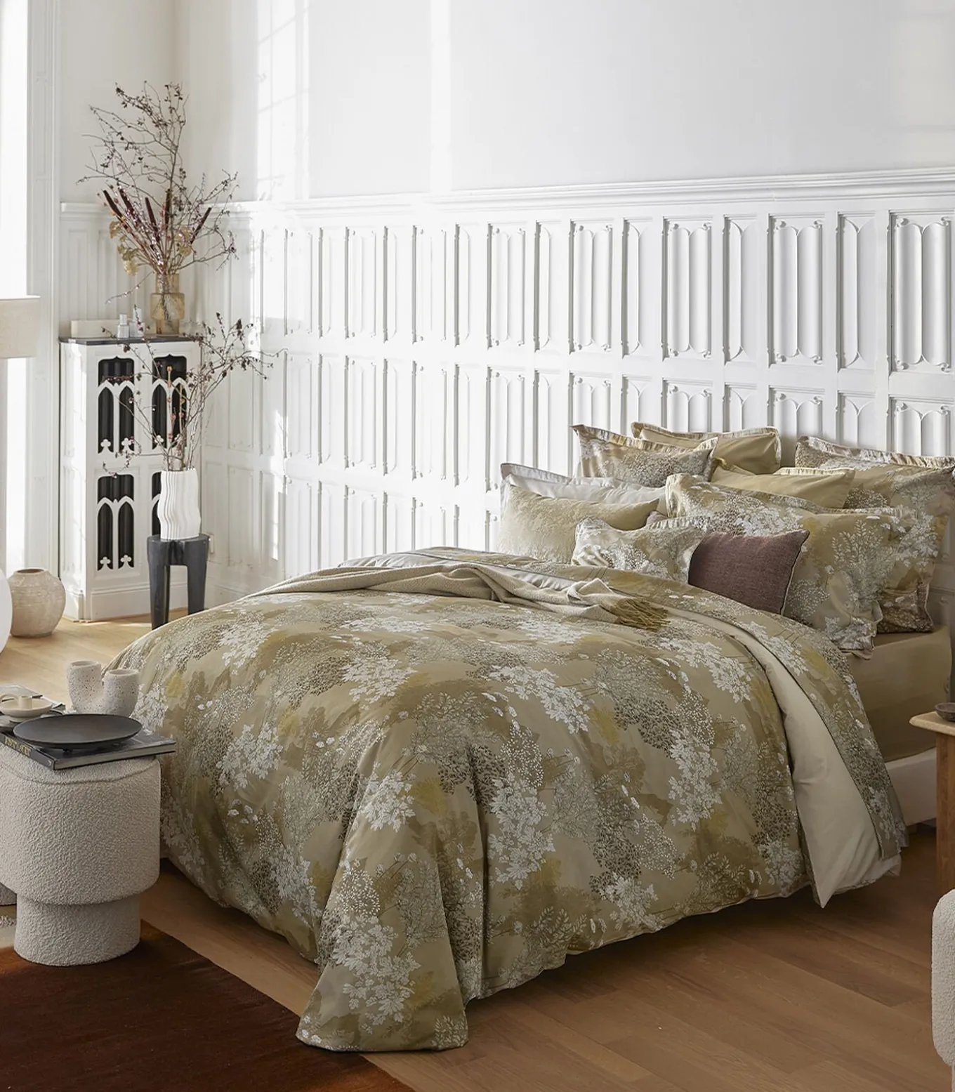 Lande - Effen kussensloop in biologisch katoen satijn