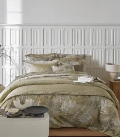 Lande - Kussensloop in katoen satijn met print