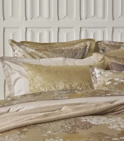 Lande - Kussensloop in katoen satijn met print