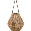 Lantaarnhouder hangend wicker naturel