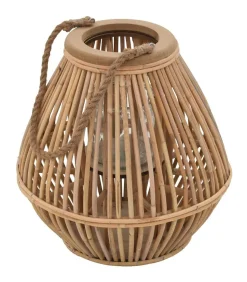 Lantaarnhouder hangend wicker naturel