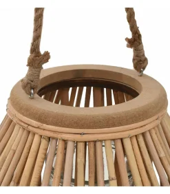Lantaarnhouder hangend wicker naturel