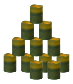 LED-kaarsen vlamloos met afstandsbediening 24 st warmwit