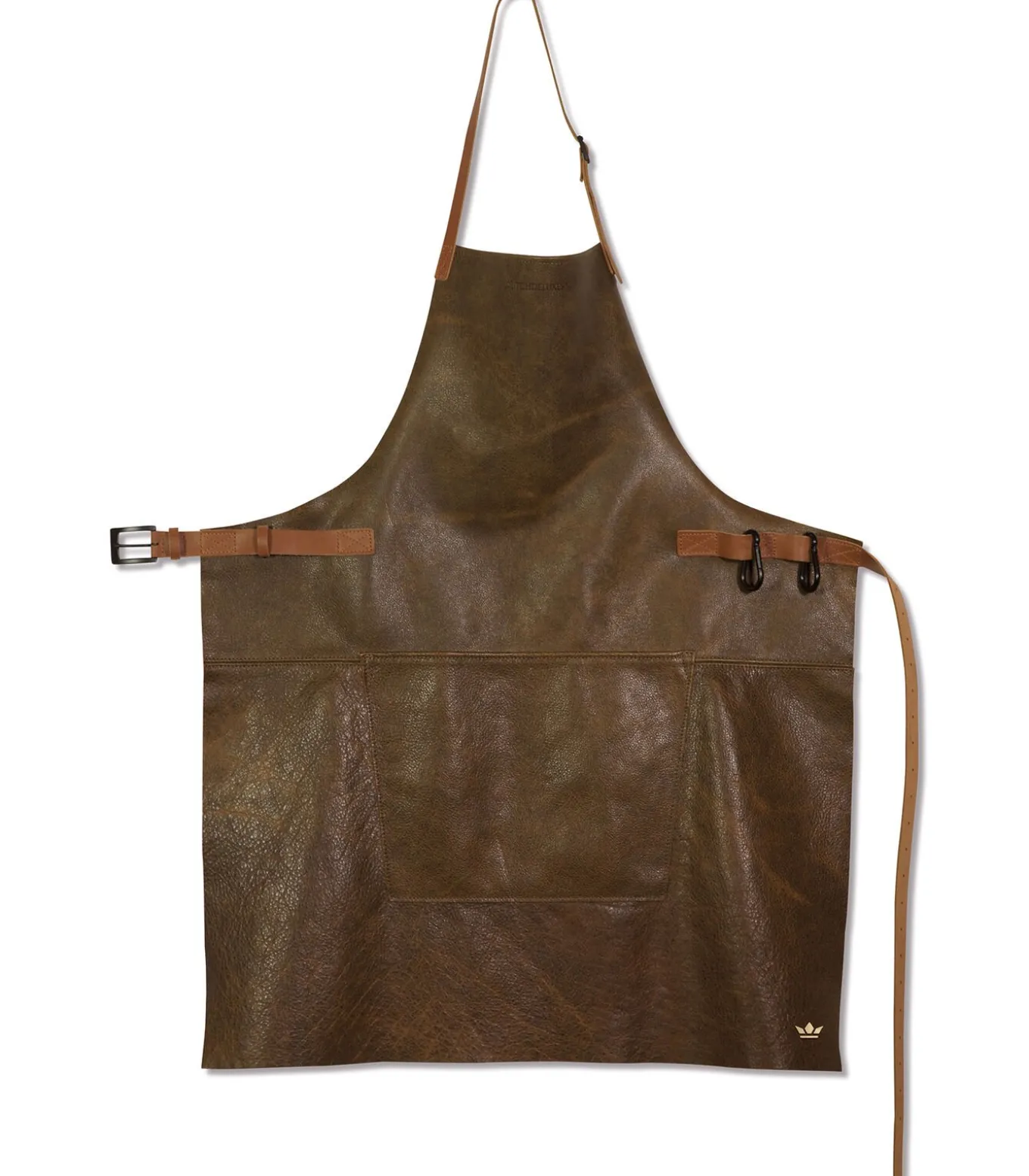 Leer - Luxe - Handgemaakt - BBQ - Barbecueschort - Keukenschort - Vintage Brown/Cognac