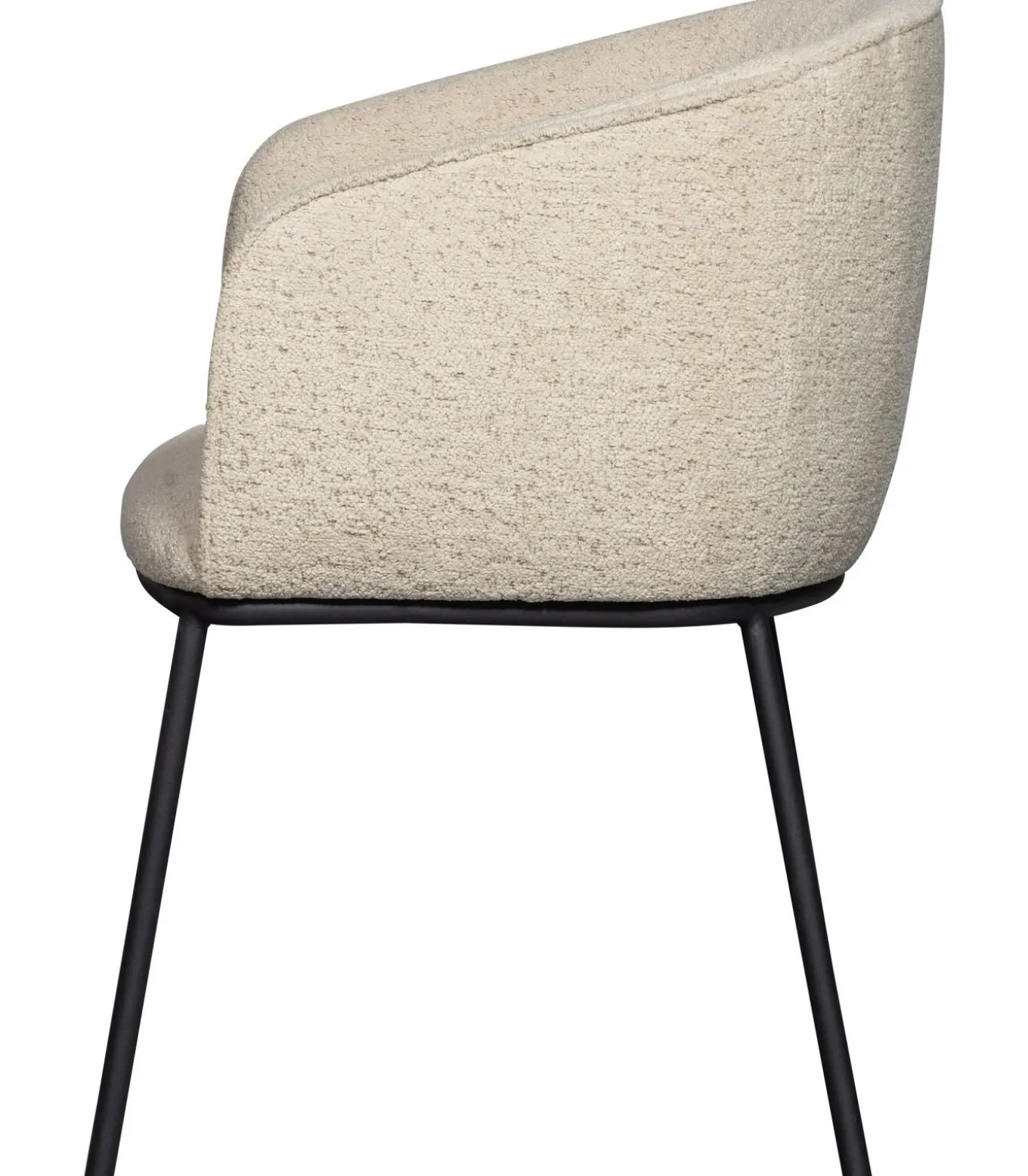Leon Eetkamerstoelen - Bouclé - Naturel - Set van 6