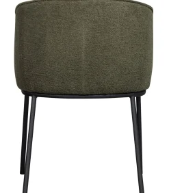 Leon Eetkamerstoelen - Bouclé - Bosgroen - Set van 6