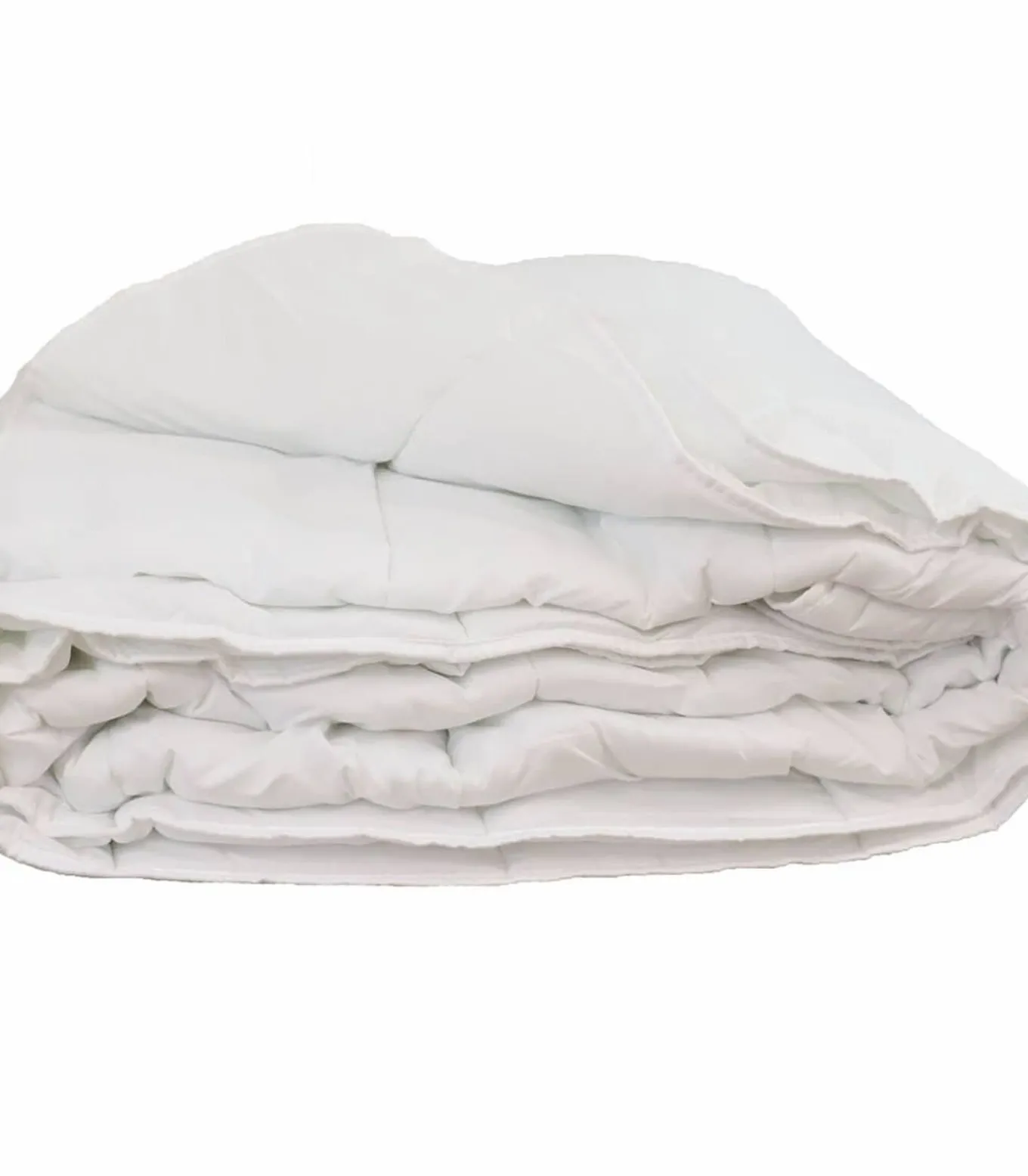 Lichtgewicht synthetisch zomerdekbed in wit polyester 240x260 cm