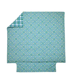 LILLY Bleu - Dekbedovertrek Perkaal Katoen