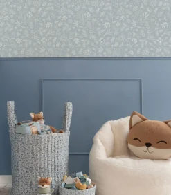 Little Dutch Vliesbehang - Forest Wonders Denim blue - 1000x53