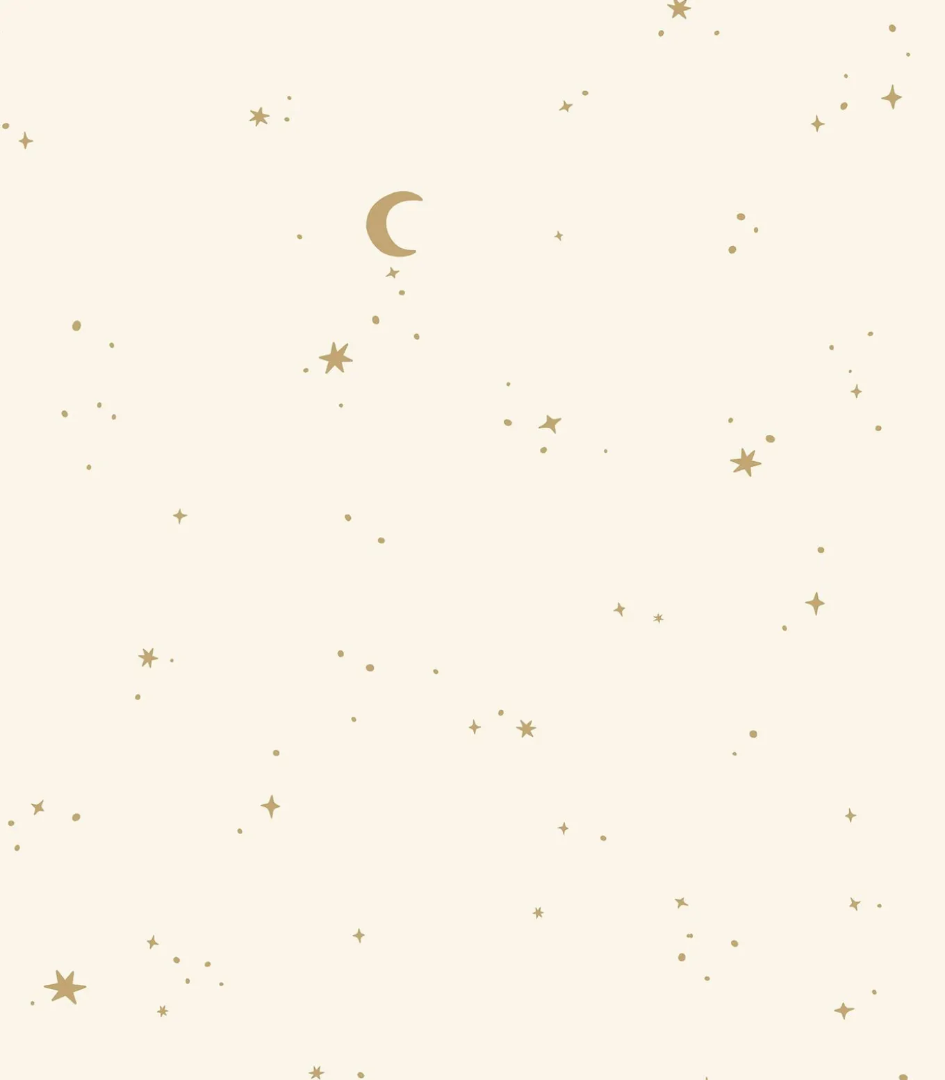 Little Dutch Vliesbehang - Moon and Stars - 1000x53