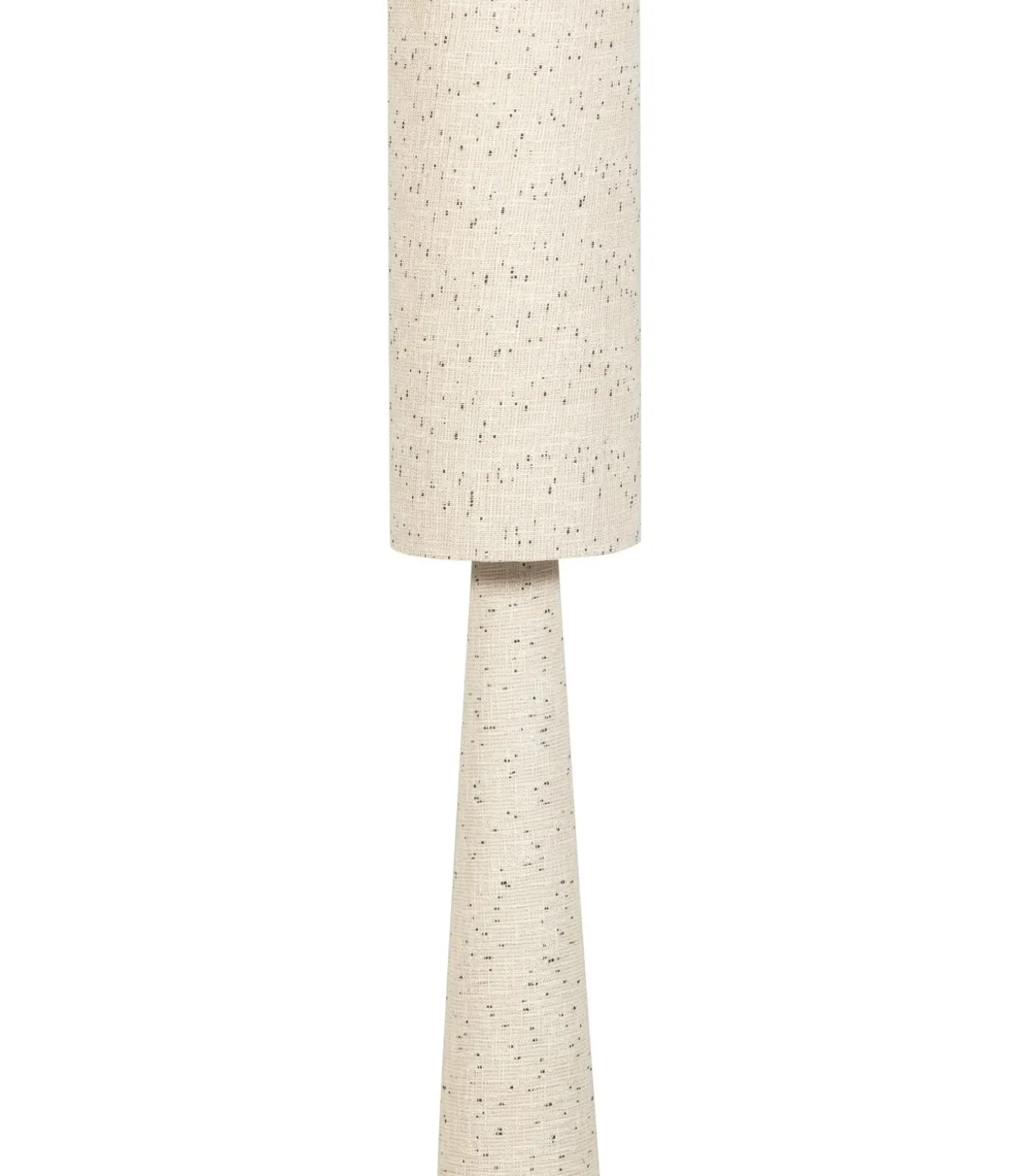 Loft Vloerlamp - Metaal/Bouclé - Naturel Met Stippen 130xØ30 cm