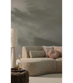 Loft Vloerlamp - Metaal/Bouclé - Naturel Met Stippen 130xØ30 cm