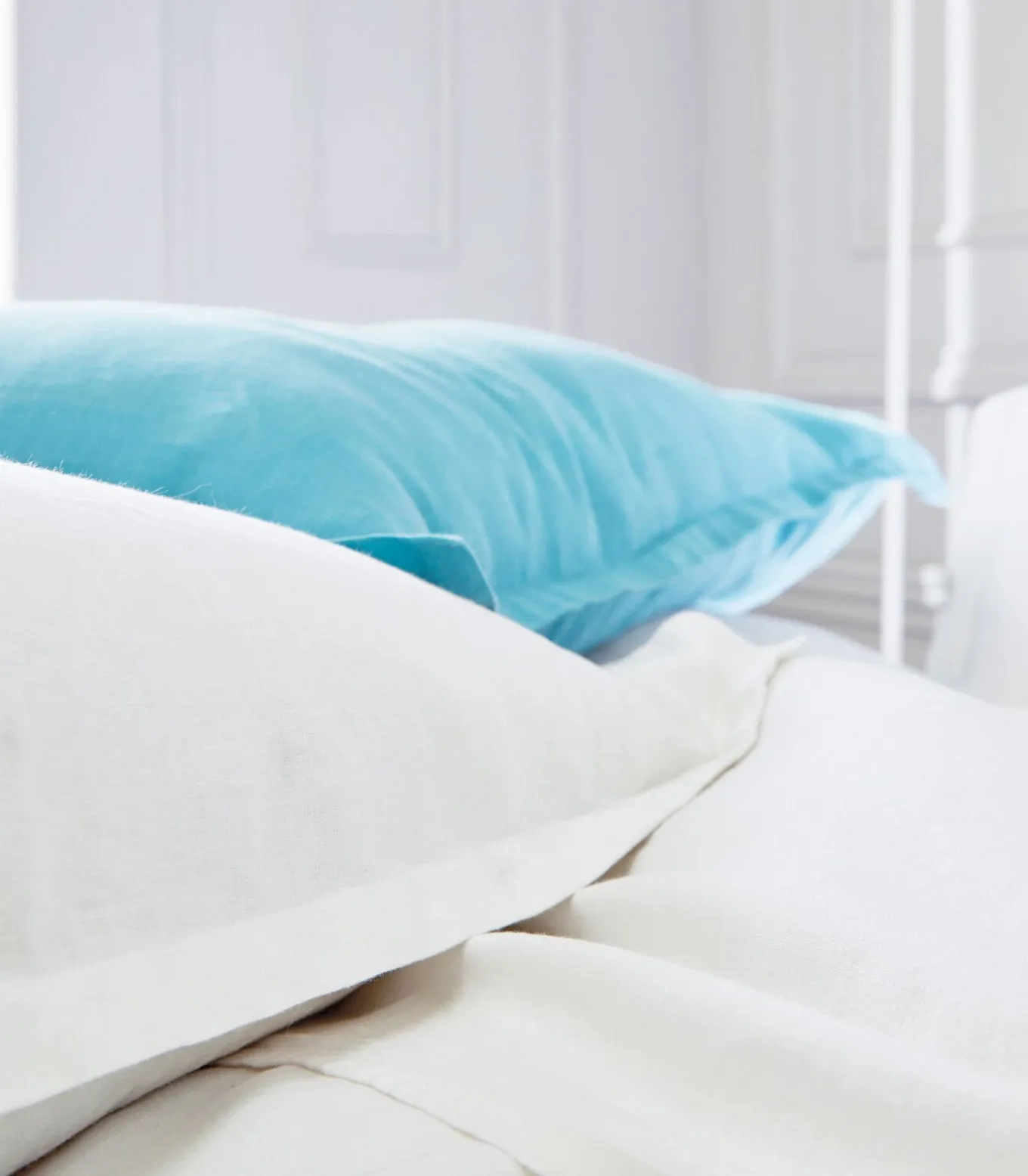 LOUXOR Blanc - Laken linnen Stonewashed