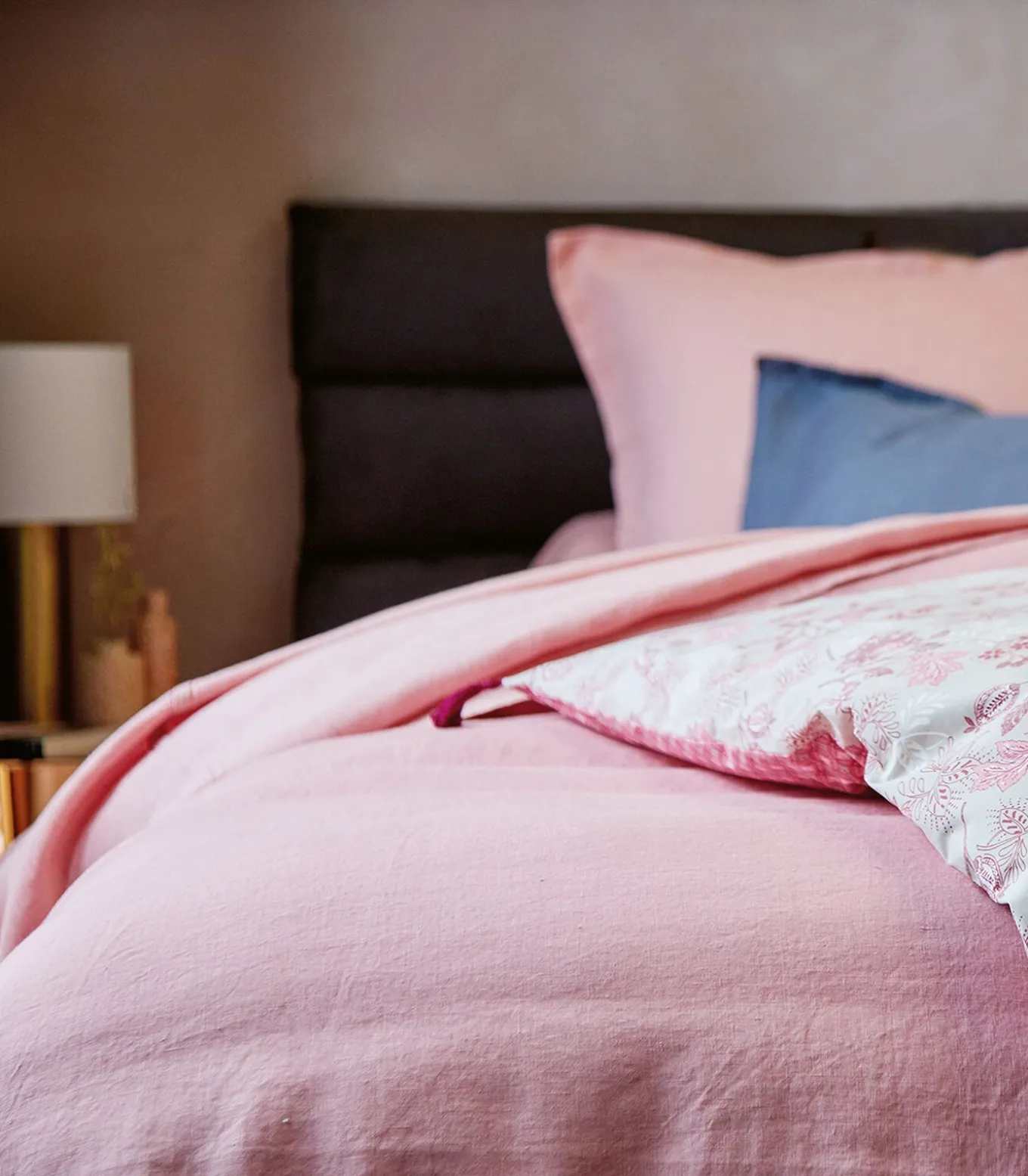 LOUXOR Bois de rose - Laken linnen Stonewashed