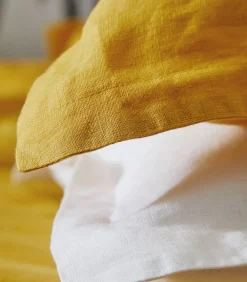 LOUXOR Curry - Laken linnen Stonewashed