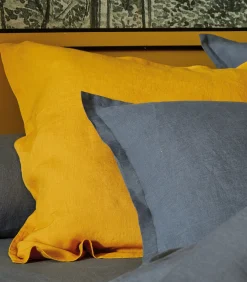 LOUXOR Graphite - Laken linnen Stonewashed