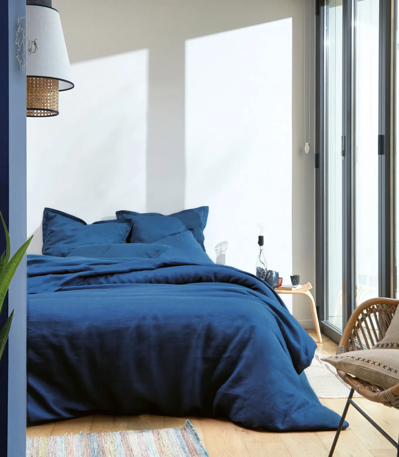 LOUXOR Marine - Laken linnen Stonewashed