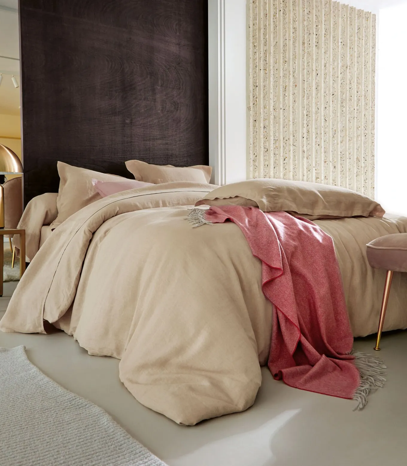 LOUXOR Naturel - Laken linnen Stonewashed