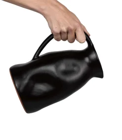 Luxe - Aardewerk - Karaf - Keramiek - Handgemaakt - Anti-drup - Zwart