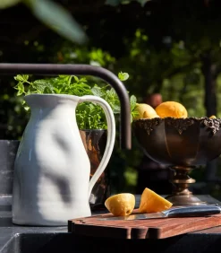 Luxe - Aardewerk - Karaf - Keramiek - Handgemaakt - Anti-drup - Wit