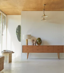 Magda 50's - Lage ladekast van massief mahoniehout