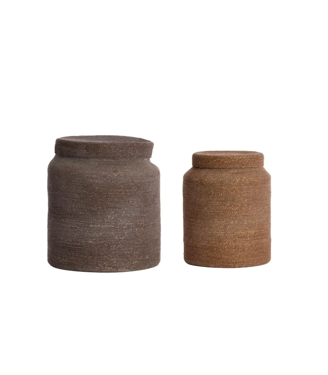 Mand Betania - Donkerbruin - Ø33cm - Set van 2