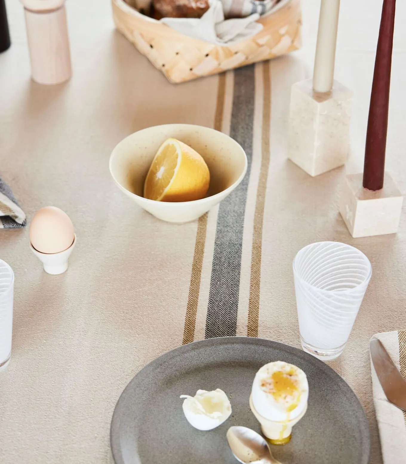 Marmeren kaarsenhouder