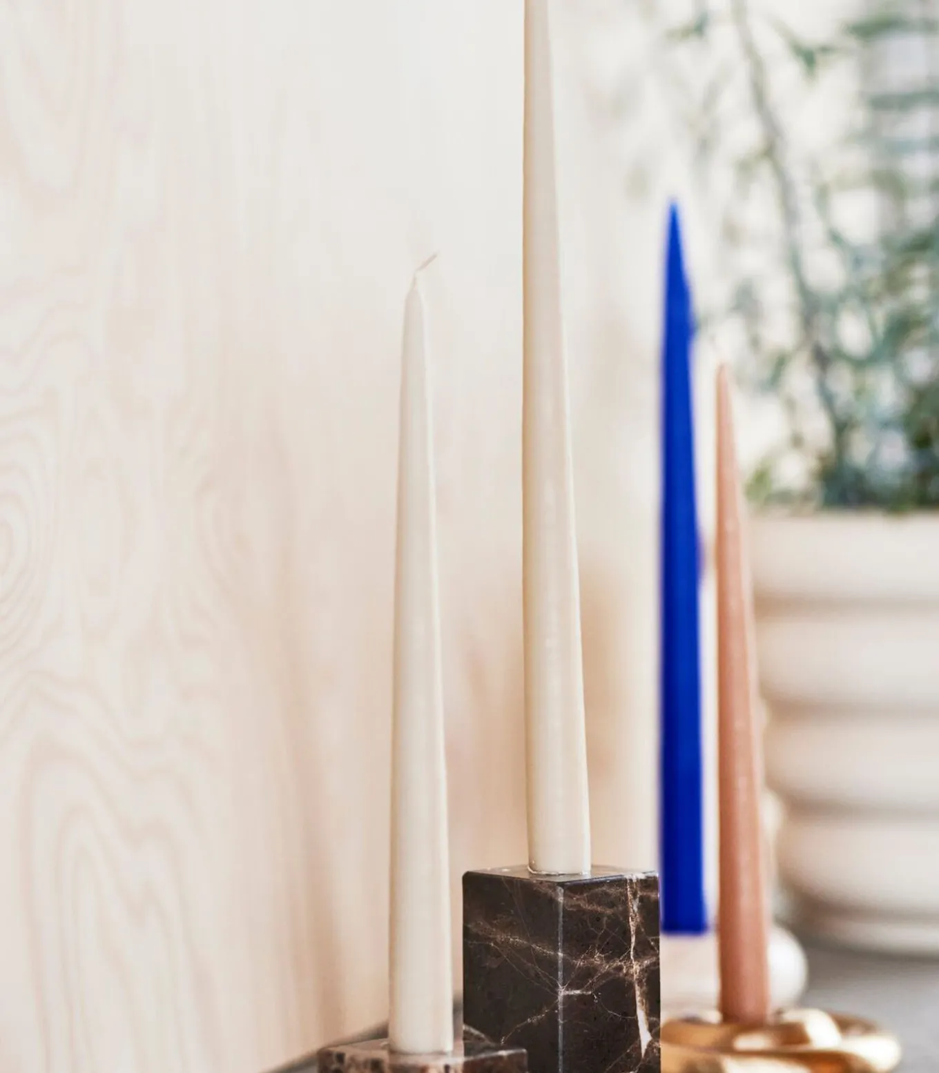 Marmeren kaarsenhouder