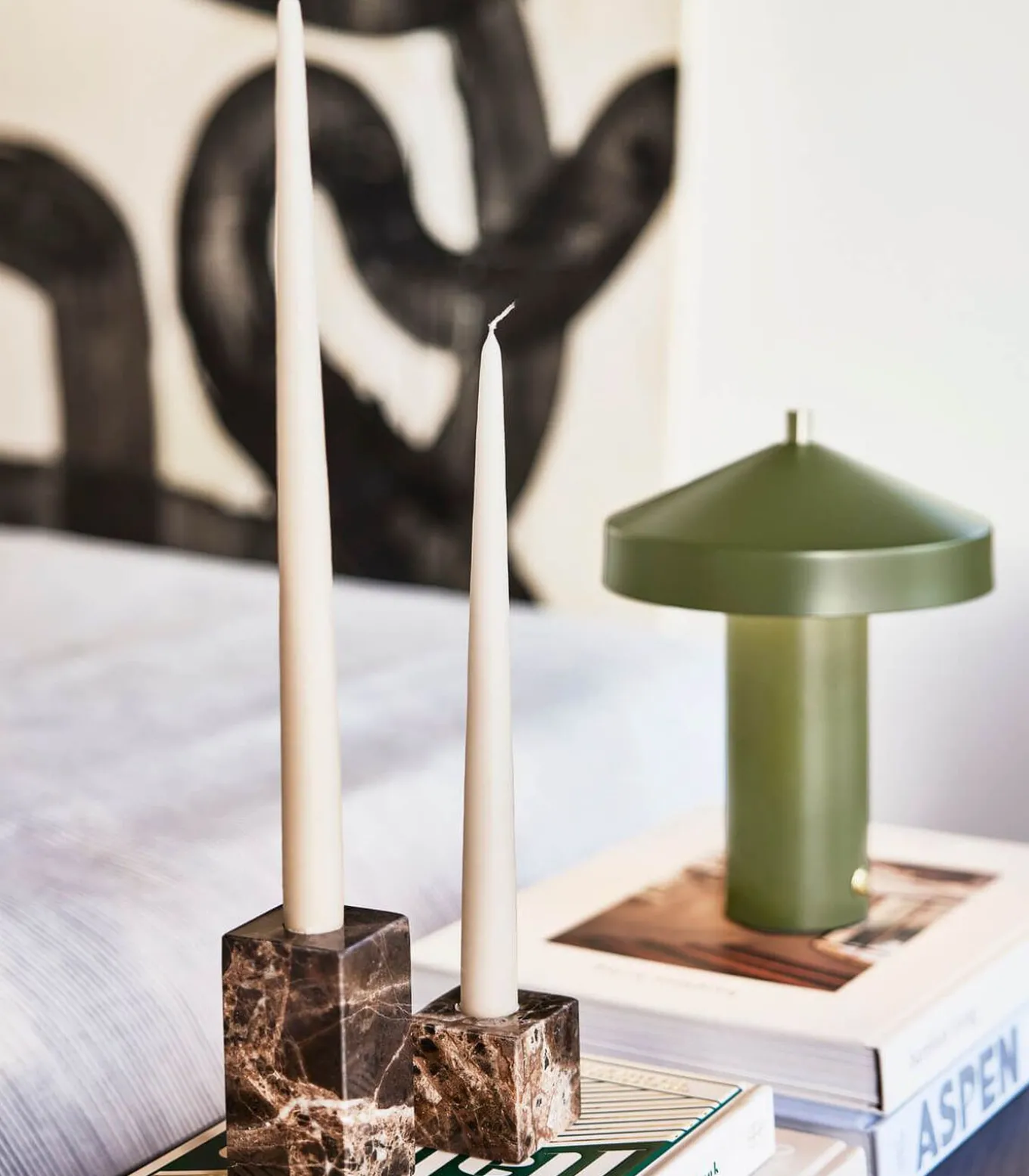 Marmeren kaarsenhouder