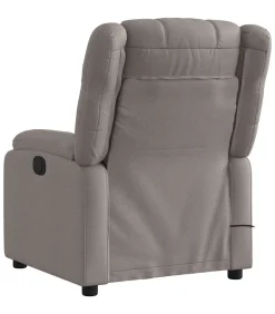 Massagestoel elektrisch verstelbaar stof taupe