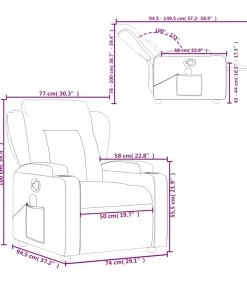 Massagestoel verstelbaar stof donkergroen