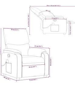 Massagestoel verstelbaar stof crèmekleurig