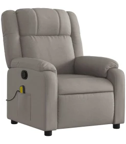 Massagestoel verstelbaar stof taupe