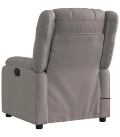 Massagestoel verstelbaar stof taupe