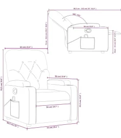 Massagestoel verstelbaar stof crèmekleurig