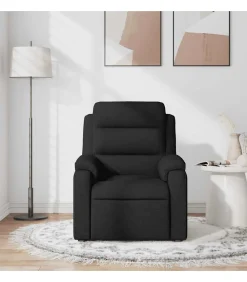 Massagestoel verstelbaar stof zwart