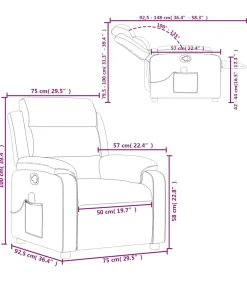 Massagestoel verstelbaar stof zwart
