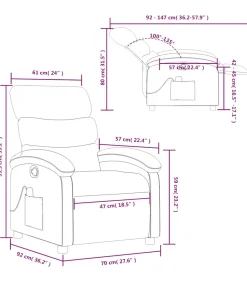 Massagestoel verstelbaar stof donkergroen