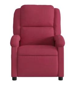 Massagestoel verstelbaar fluweel wijnrood