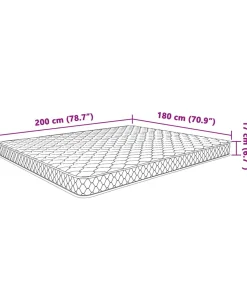 Matras 200x160x17 cm Zacht traagschuim