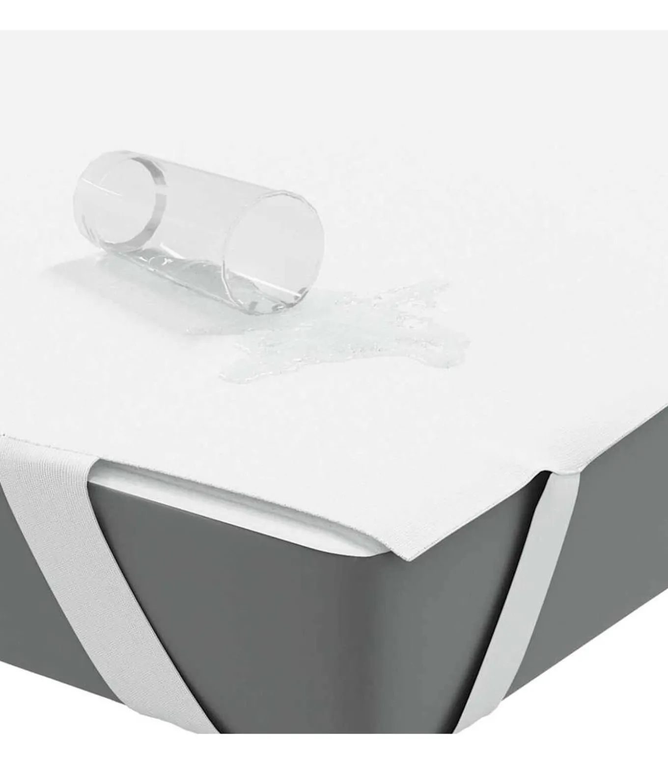 Matrasbeschermer waterdicht 160x220 cm wit