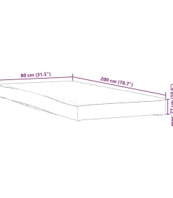 Matrasbeschermer waterdicht 80x200 cm wit