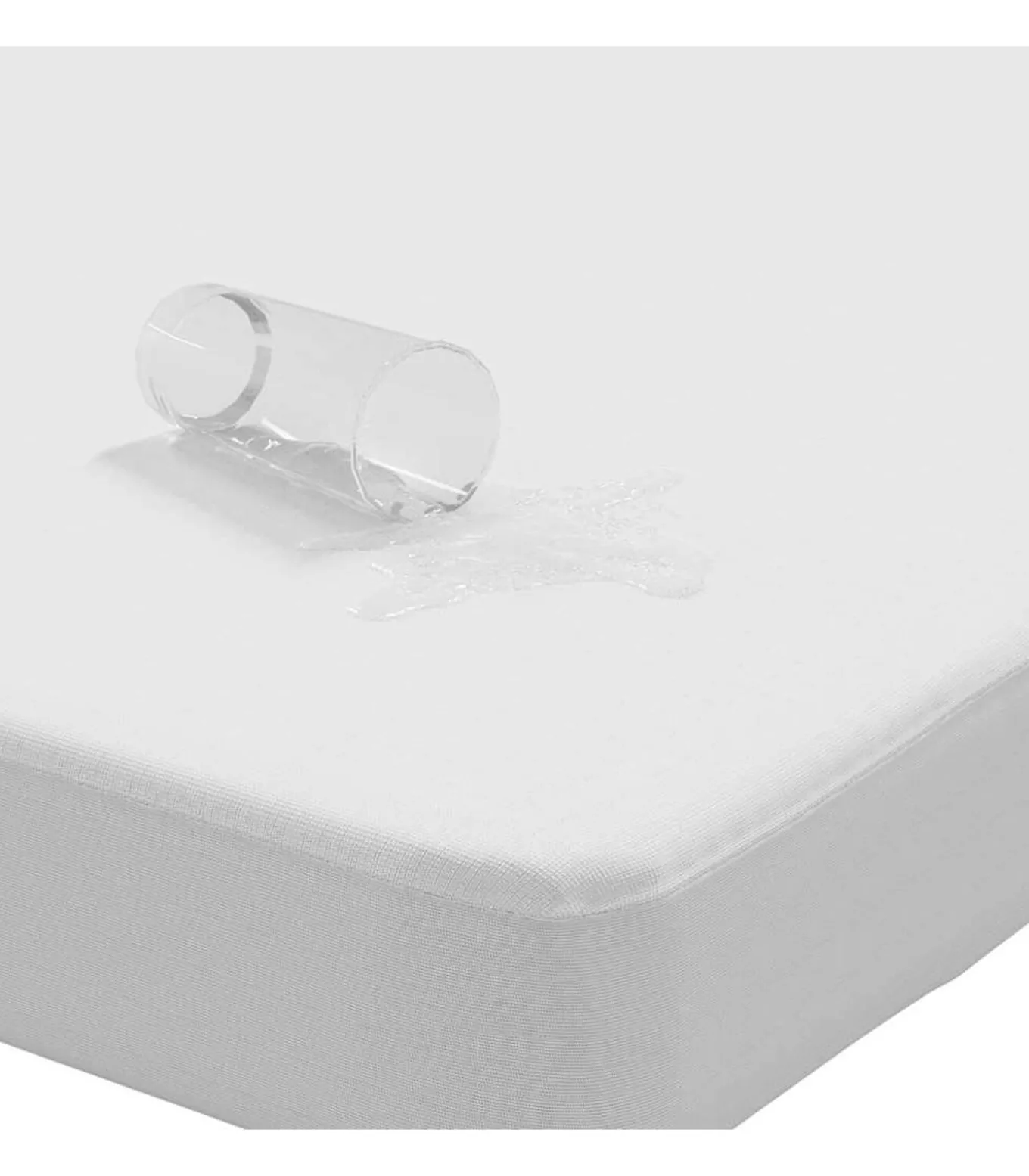 Matrasbeschermer waterdicht 90x220 cm wit