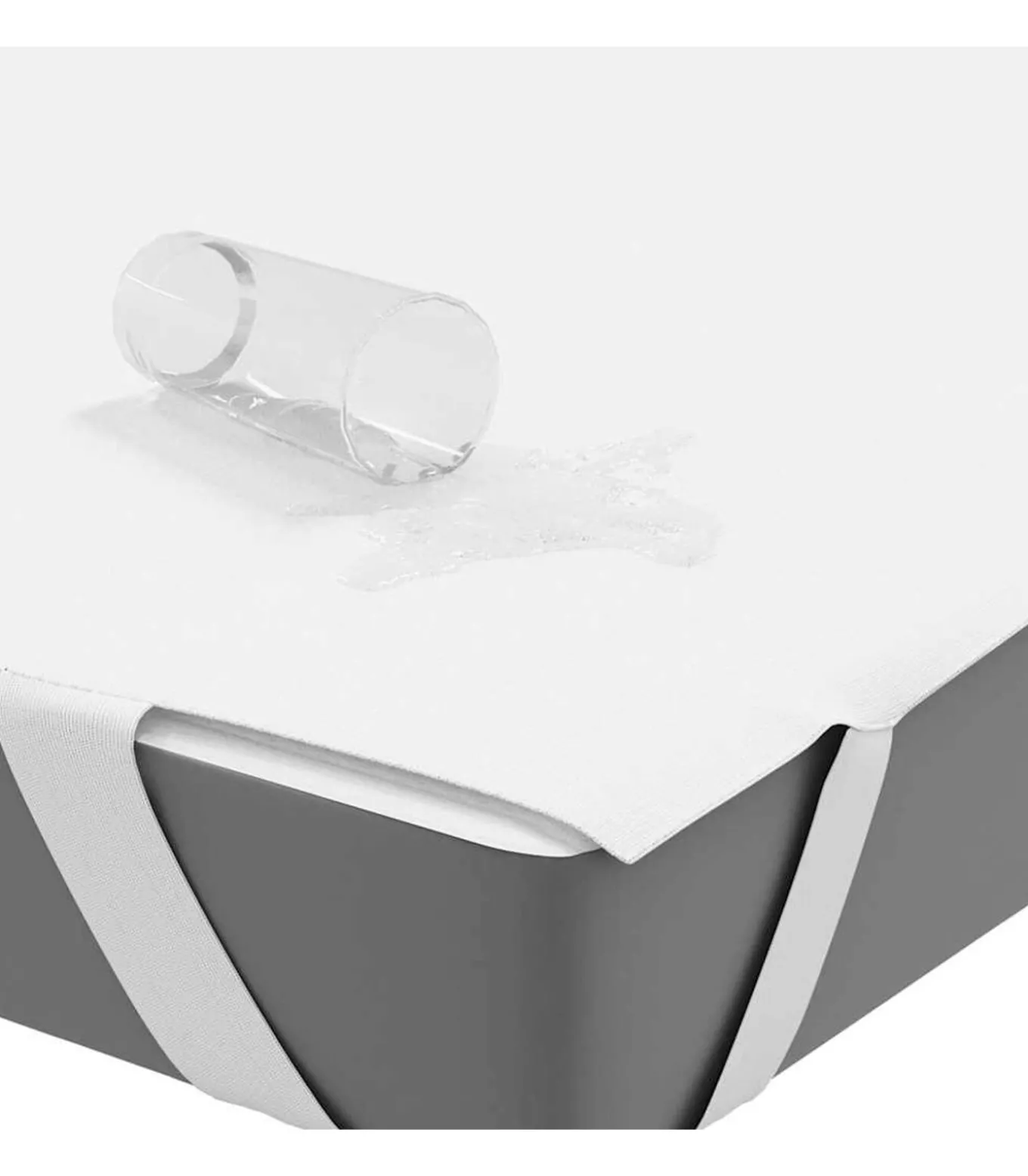 Matrasbeschermer waterdicht 120x200 cm wit