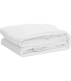 Matrasbeschermer waterdicht 90x220 cm wit