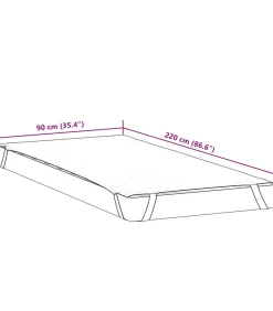 Matrasbeschermer waterdicht 90x220 cm wit