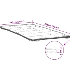 Matrasbeschermer 100x220 cm wit