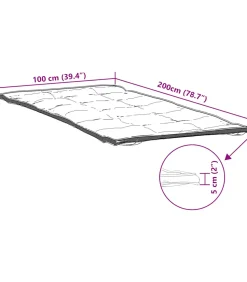 Matrasbeschermer 100x200 cm wit