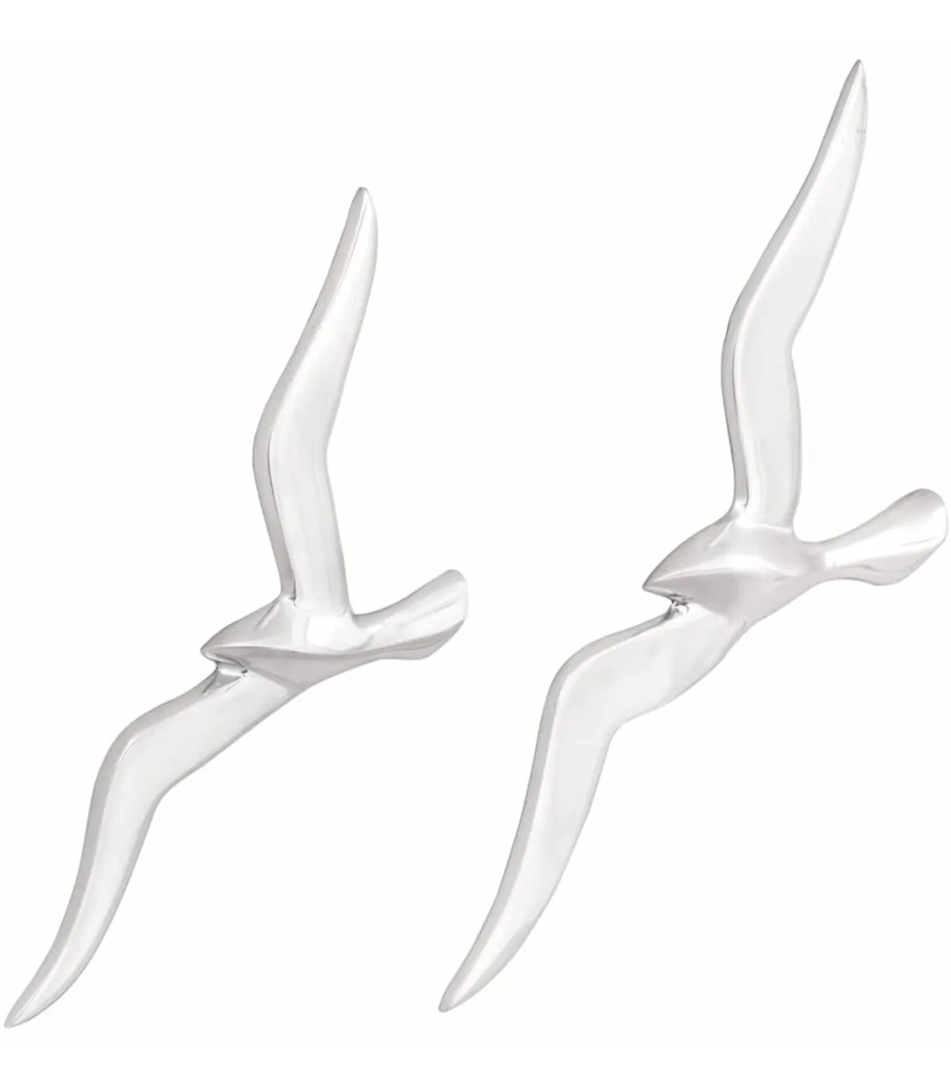 Meeuw 2 pcs Zilver Aluminium