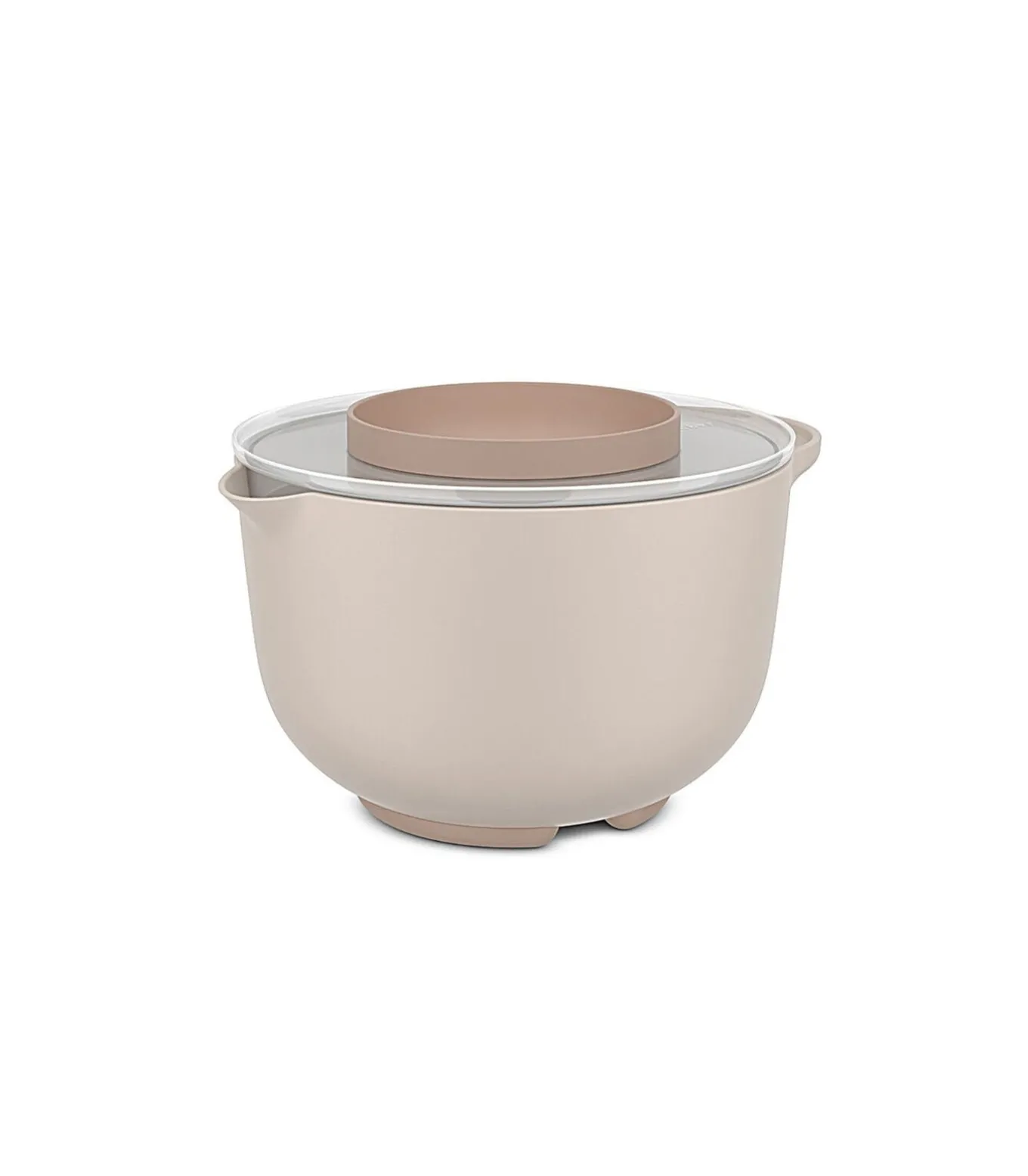 Mepal beslagkom keukenhulp 3000ml met spatdeksel - chalk - antislip